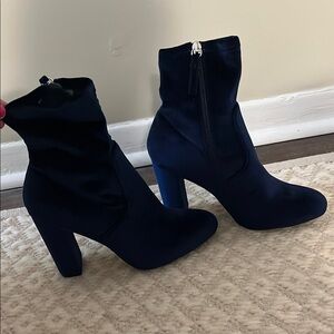 NEVER WORN steve madden  Blue Heeled Boots